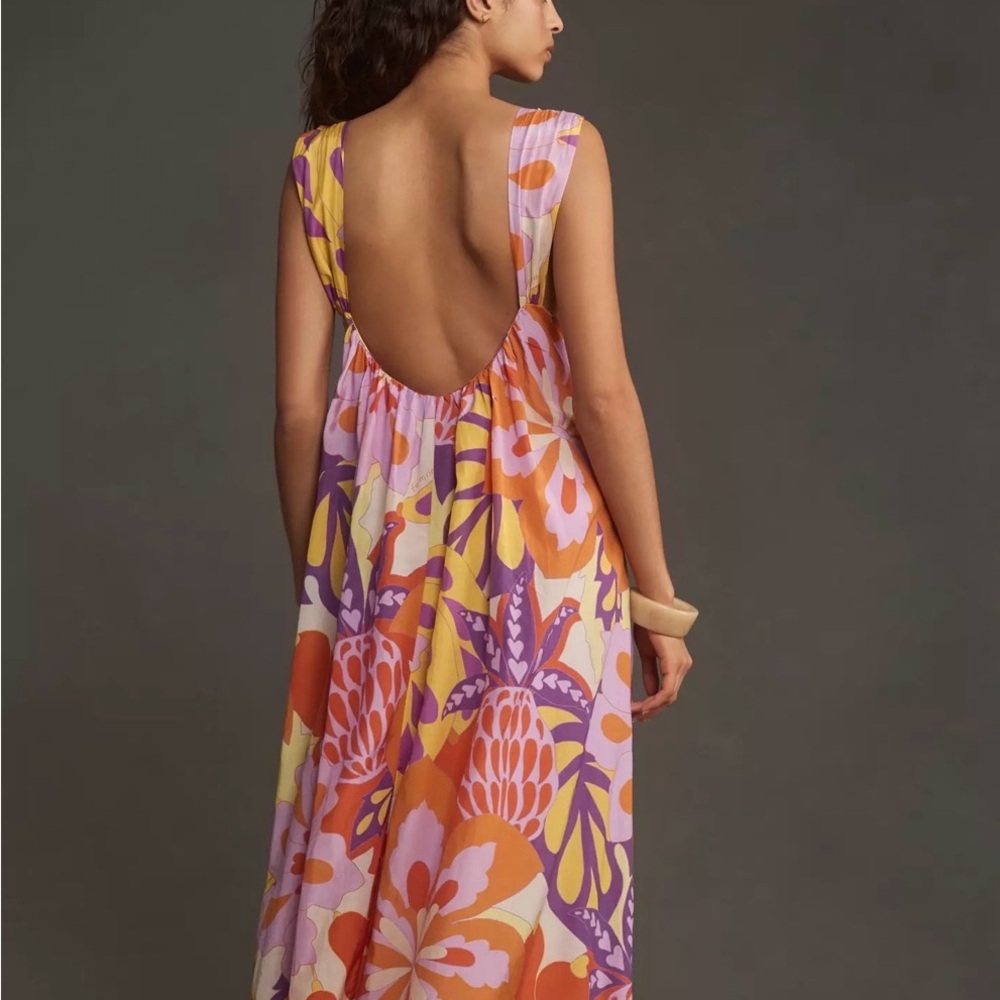 NWT FARM Rio Lee Floral Sleeveless Maxi Dress - Picture 2 of 7